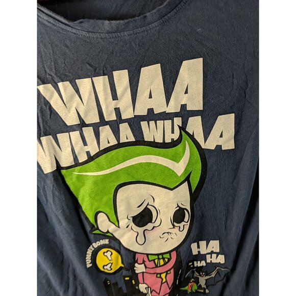 URBAN OUTFITTERS Project Social Tee Joker Graphic T-Shirt Blue Size Small - Picture 4 of 7